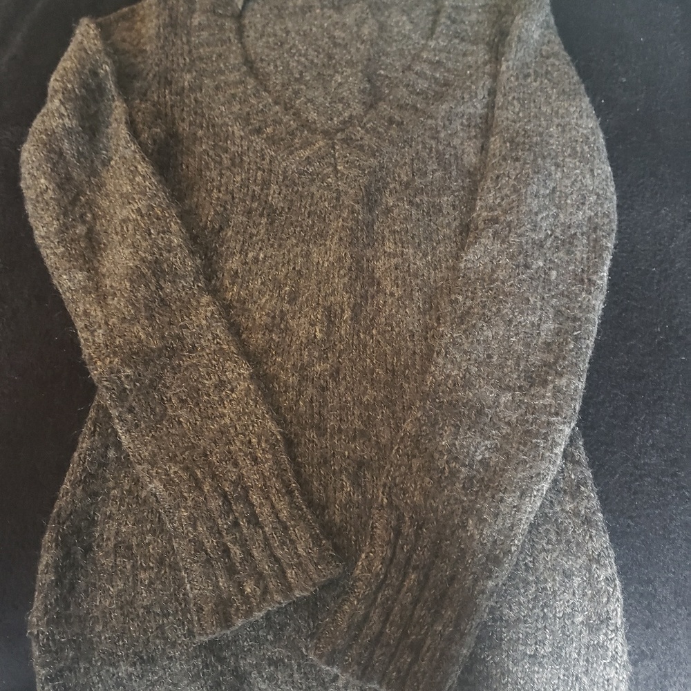 Twenty one medium grey fuzzy sweater